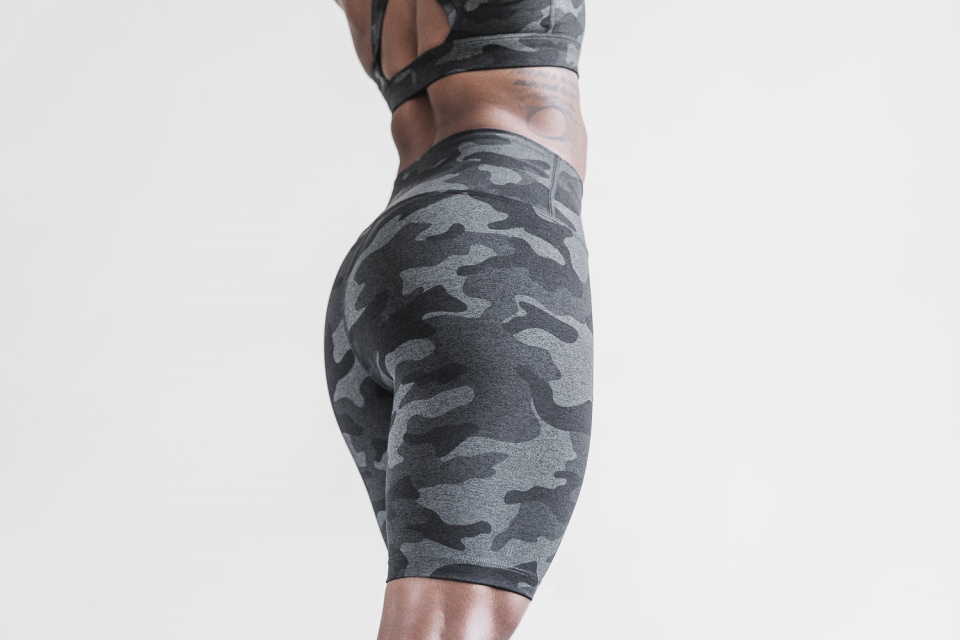 Nobull High-rise Short 8" (pulgada Jaspeado) Carbono