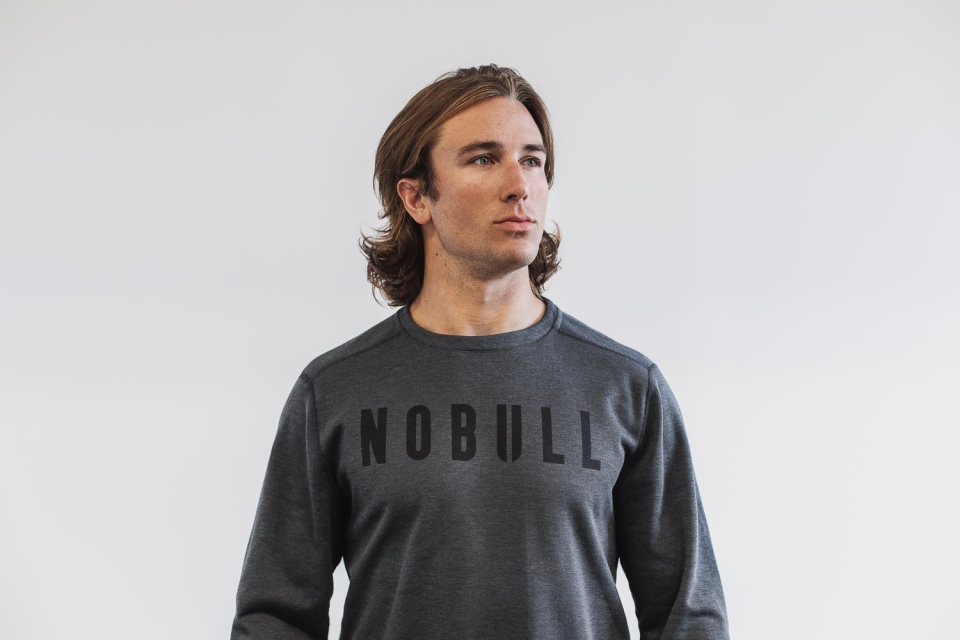 Sudadera De Hombre Nobull Gris Oscuro