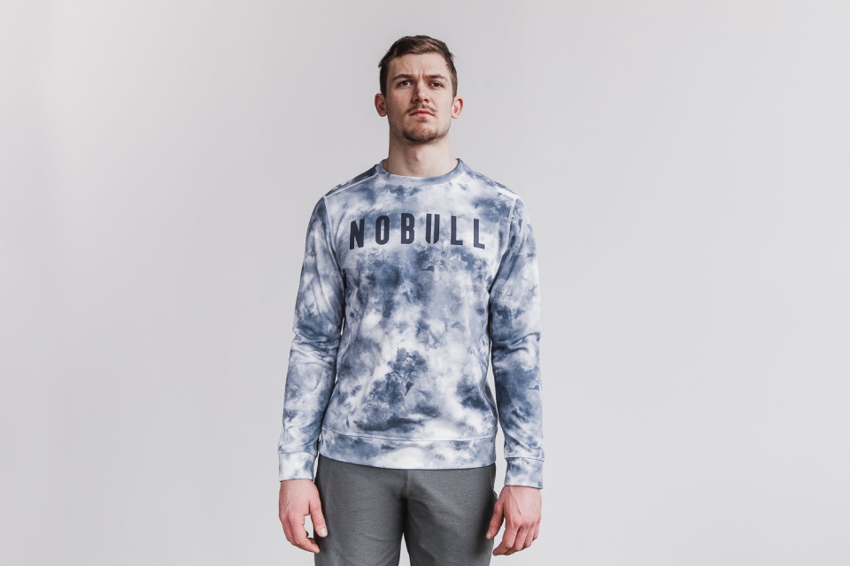 Sudadera De Hombre Nobull (tie-dye) Blanca