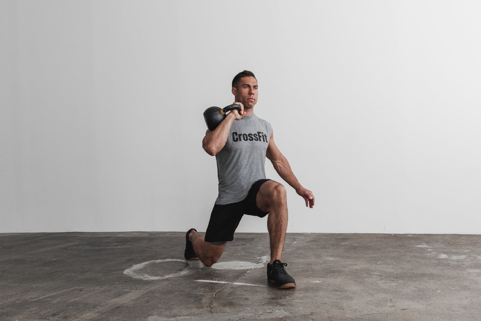 Camiseta Sin Mangas Crossfit Hombre Nobull Gris