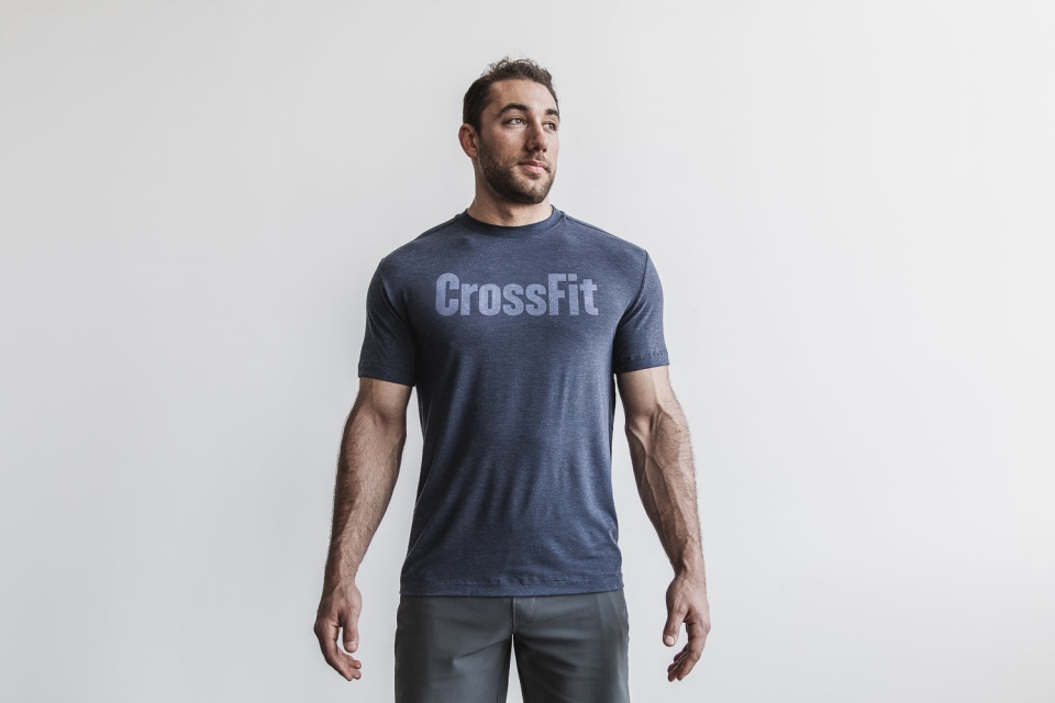 Camiseta Crossfit Hombre Nobull Azul Marino