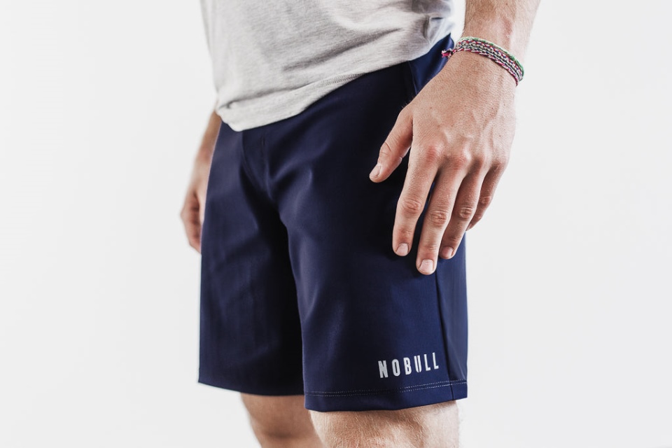 Pantalón Corto Ligero Nobull Para Hombre 9" Azul Marino