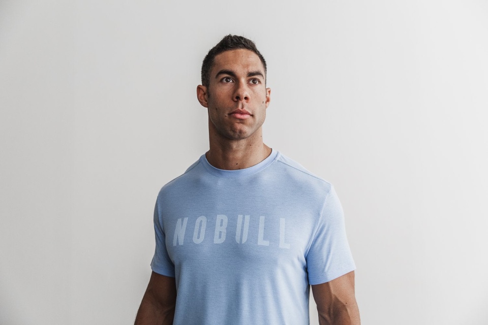 Camiseta De Hombre Nobull (colores Brillantes) Azul