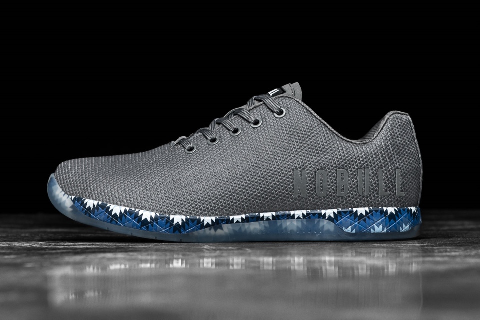 Zapatillas Hombre Nobull Gris Oscuro Azul Patchwork