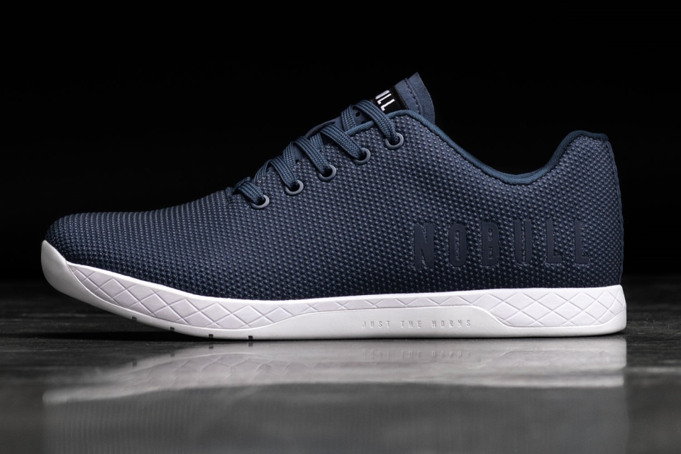 Zapatillas Nobull Hombre Azul Marino Blanco