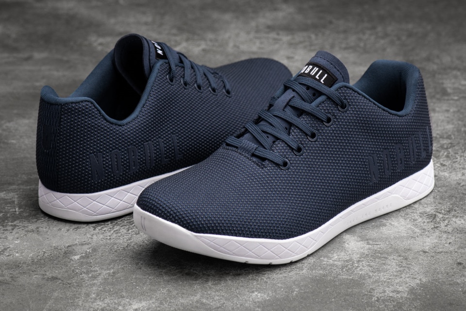 Zapatillas Nobull Hombre Azul Marino Blanco