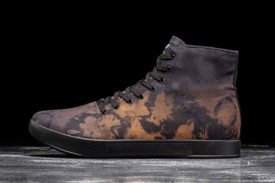 Zapatillas Altas De Mujer Nobull De Lona Tie-dye Toffee