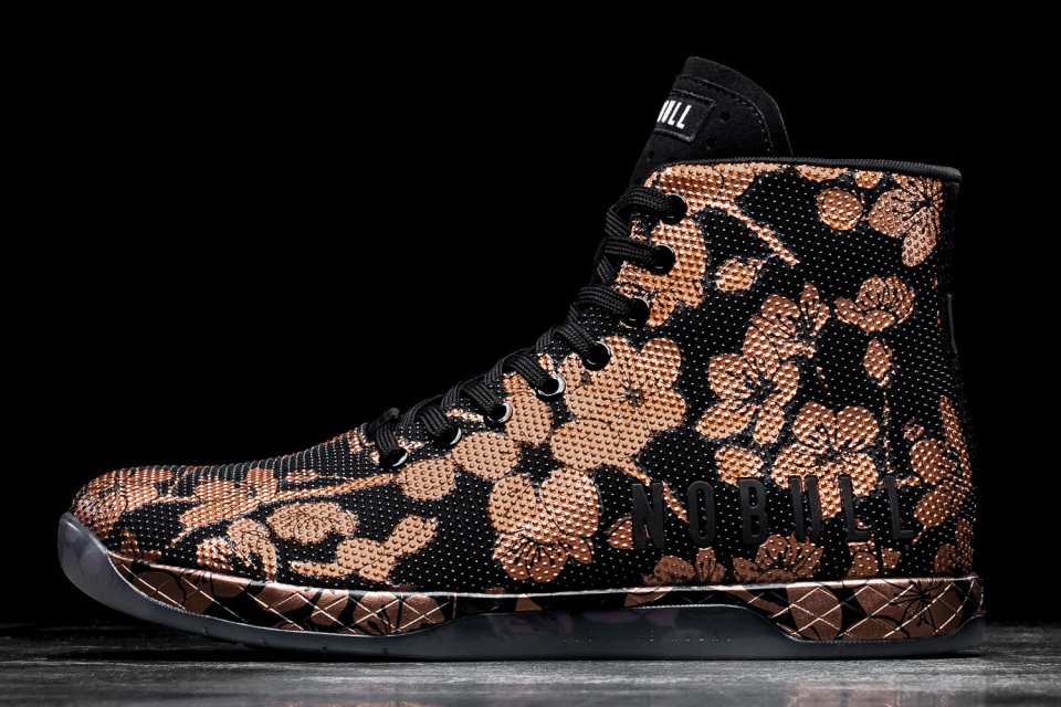 Zapatillas Altas De Mujer Nobull Rose Gold Cherry Blossom