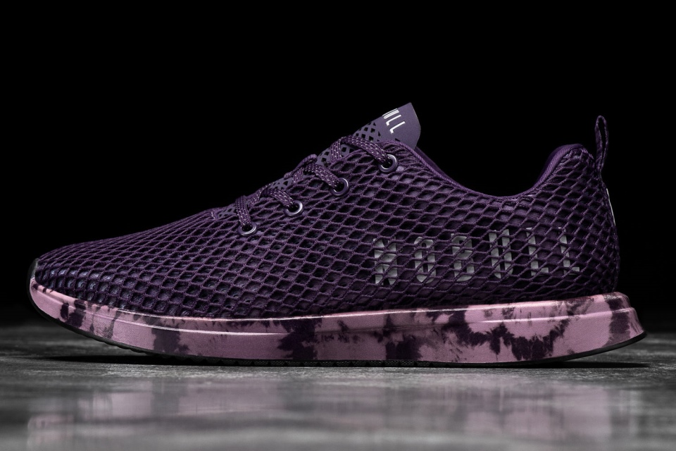 Corredor De Malla De Mujer Nobull Violeta Oscuro Tie-dye