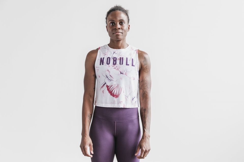 Camiseta Sin Mangas De Mujer Nobull (mariposa) Violeta